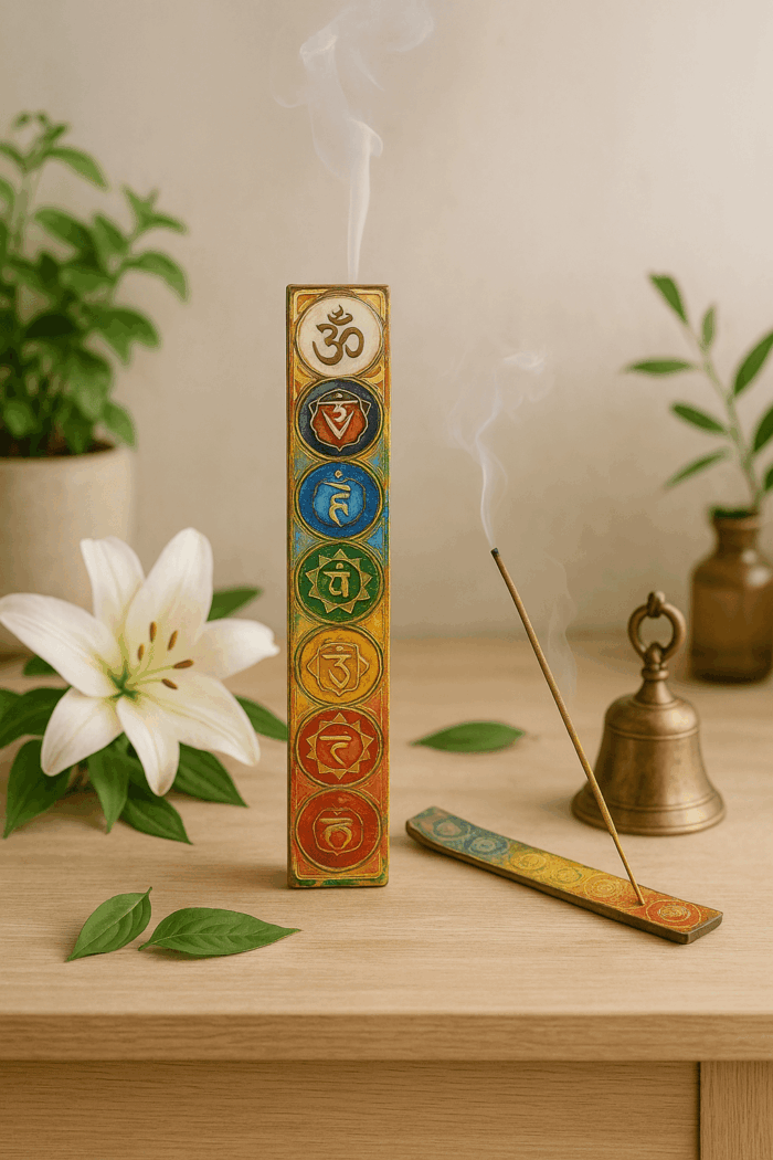 Porte encens chakras