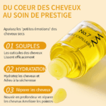 Sérum capillaire doux à l’huile de jojoba 30ml. Répare, hydrate et lisse les cheveux abîmés. Anti-frisottis, unisexe, 100 % naturel.
