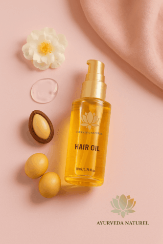 Huile de neem Ayurveda Naturel – soin capillaire réparateur et fortifiant pour cheveux longs et brillants