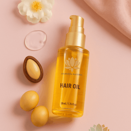Huile de neem Ayurveda Naturel – soin capillaire réparateur et fortifiant pour cheveux longs et brillants