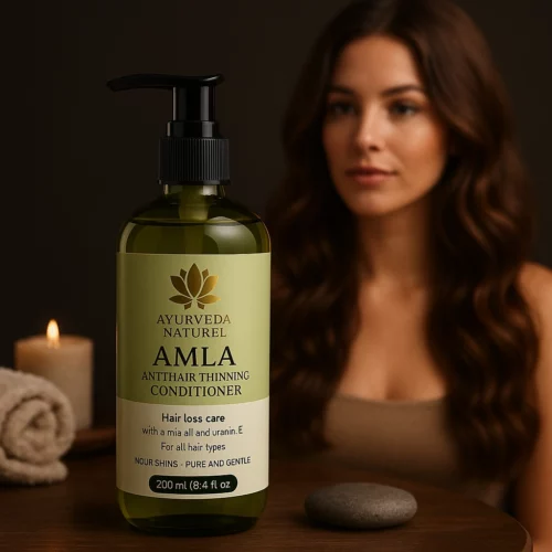 Après-shampoing Amla Ayurveda Naturel – Soin ayurvédique nourrissant pour cheveux ondulés et revitalisés.