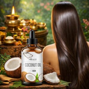 Huile de coco ayurvédique pour les cheveux, rituel capillaire naturel et chevelure brillante